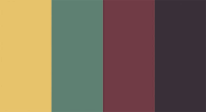 A contrast color palette inspired by the work of Rene Magritte