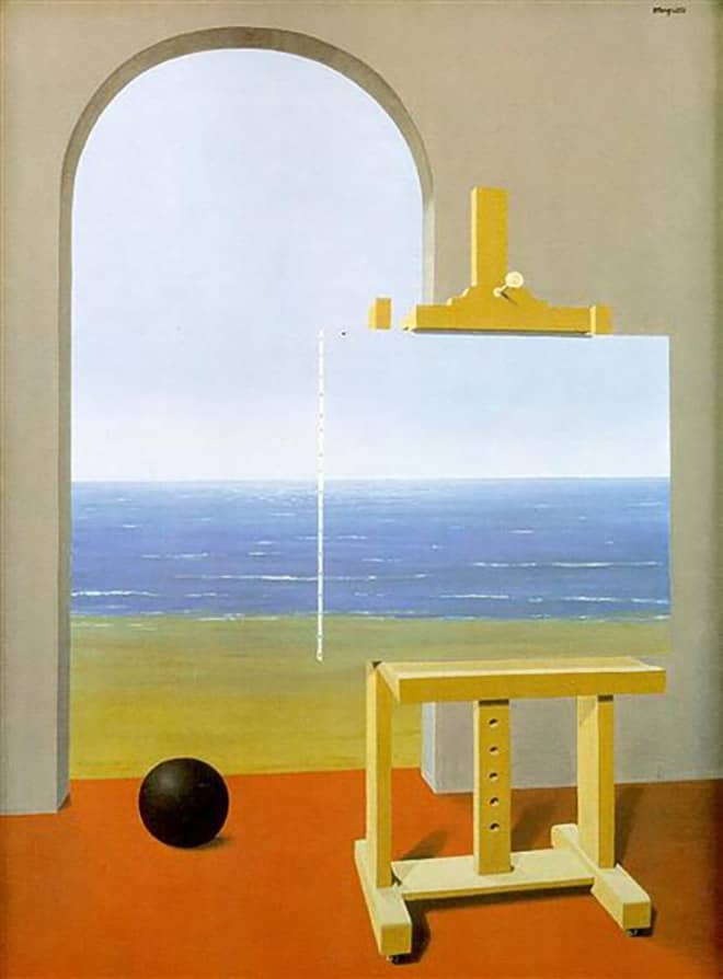 Een contrastrijk kleurenpalet geïnspireerd op het werk van Rene Magritte