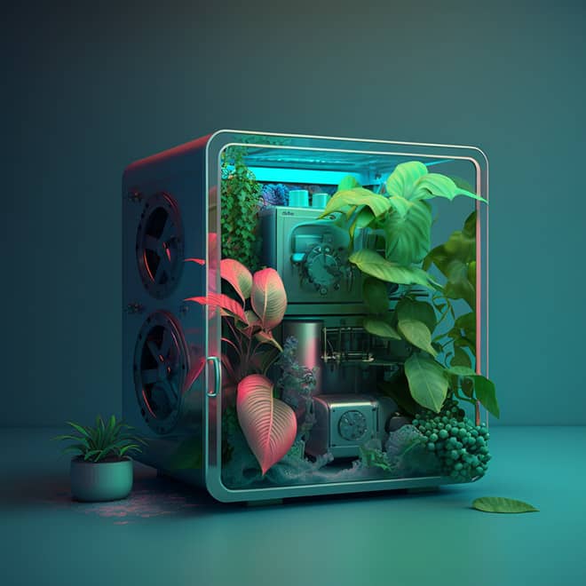 Een concept art voor een artikel over Innovatieve materialen voor 3D geprinte kunst