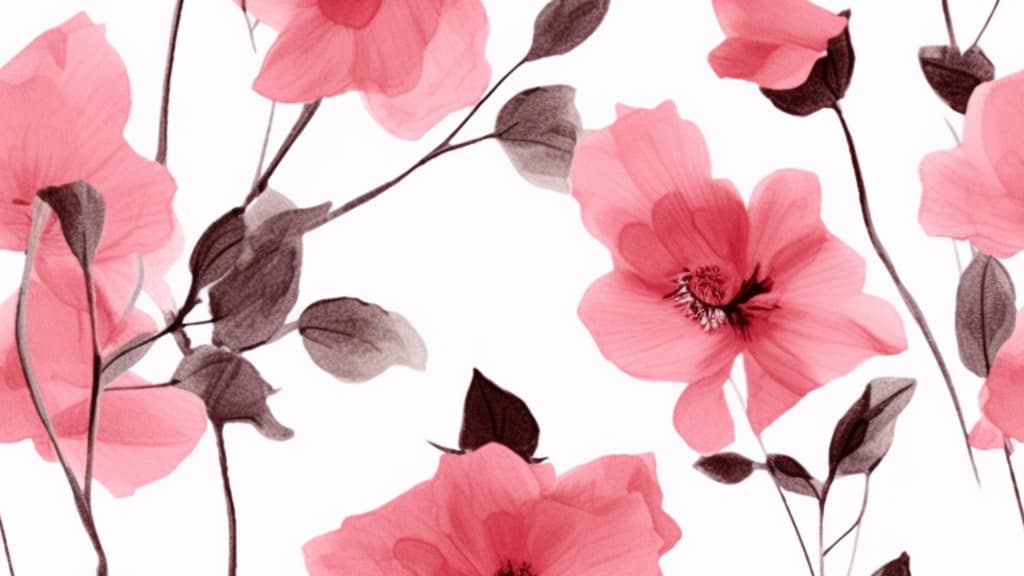 pattern design featuring rose pink